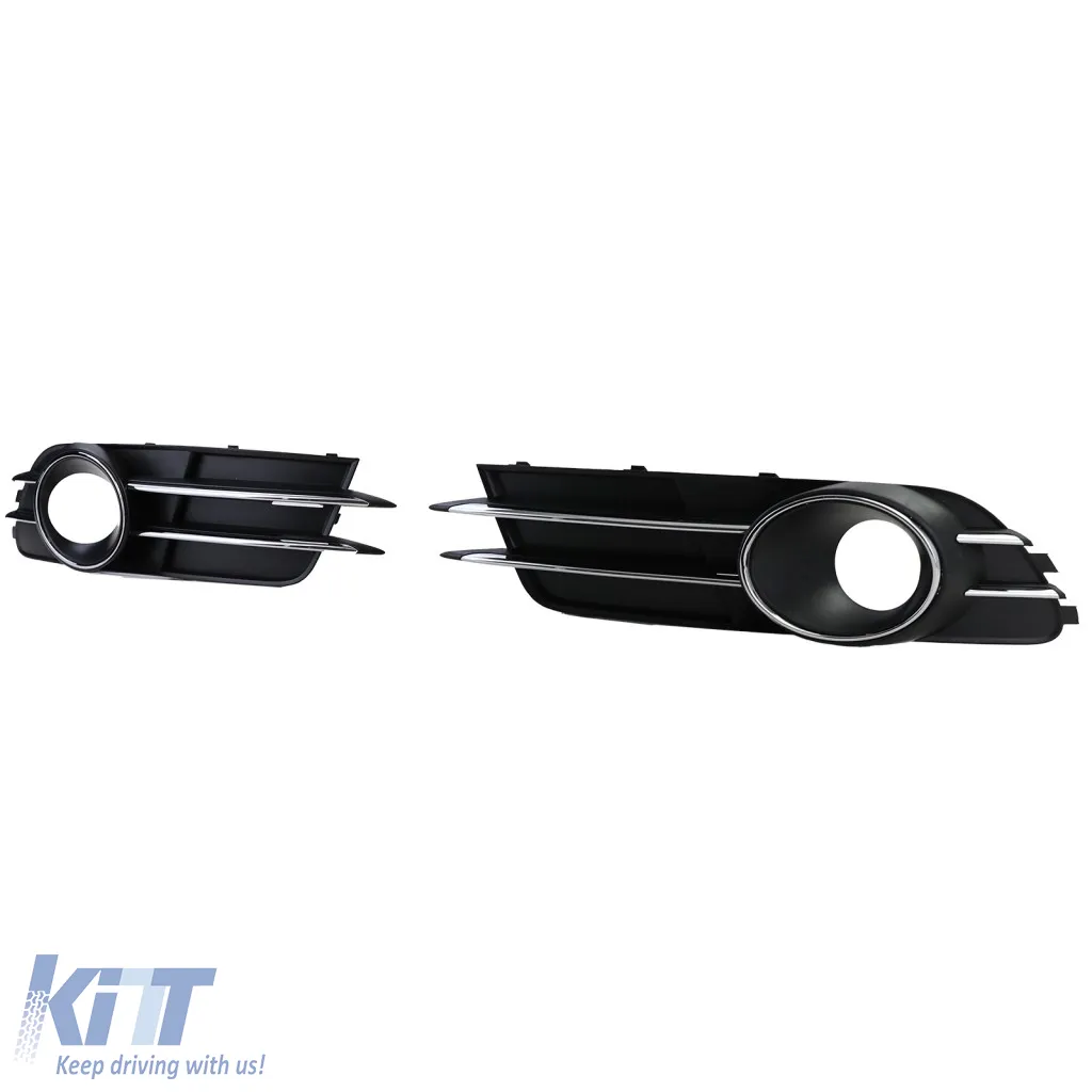 Grille trims bumper chrome for Audi A6 C7 4G 10-14 without S-Line