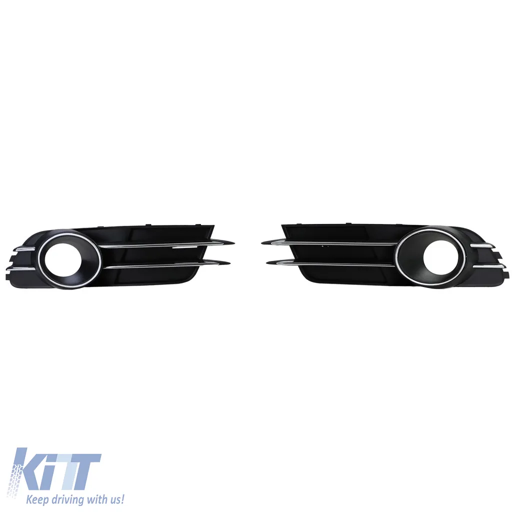 Grille trims bumper chrome for Audi A6 C7 4G 10-14 without S-Line
