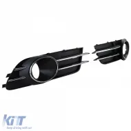 Grille trims bumper chrome for Audi A6 C7 4G 10-14 without S-Line-image-6326509