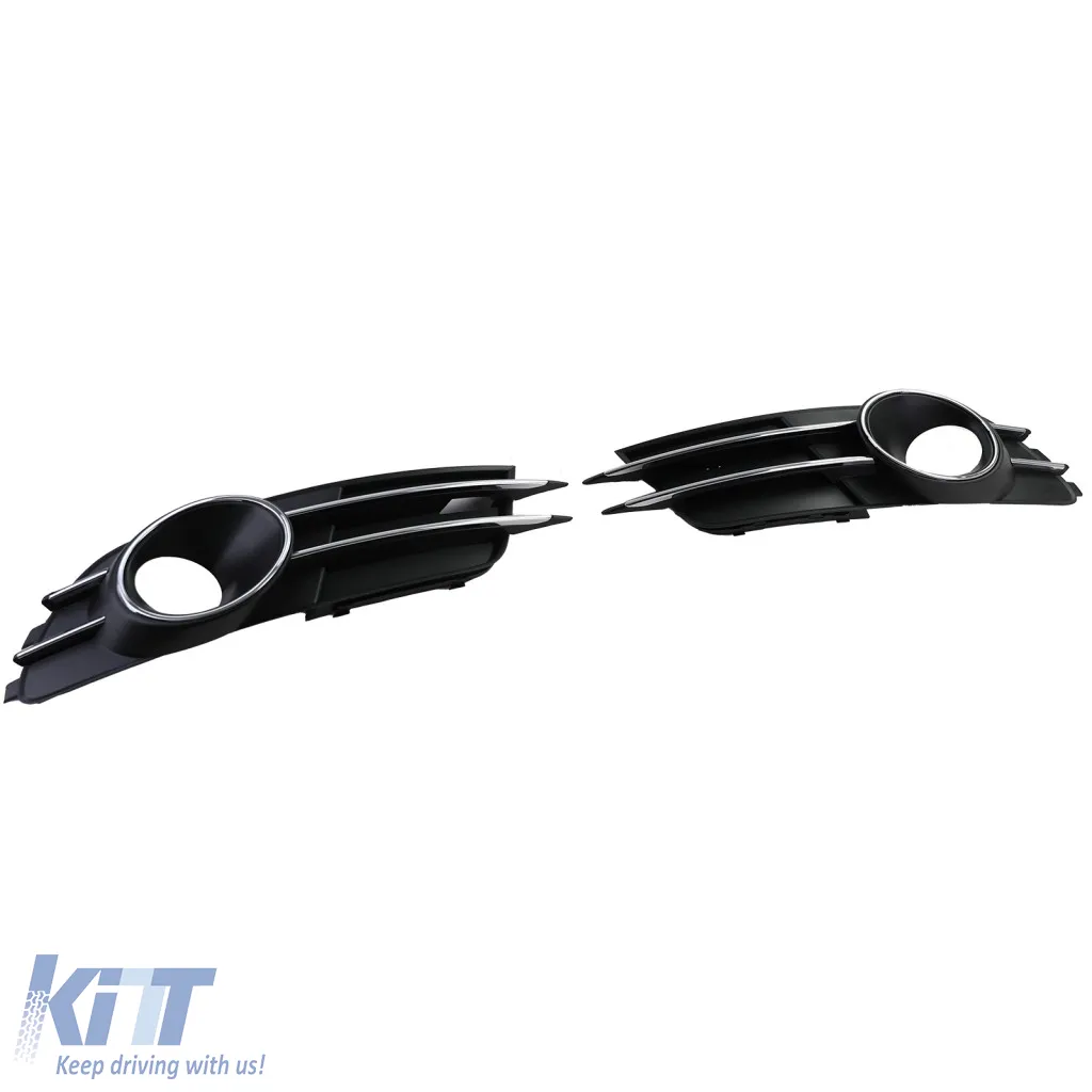 Grille trims bumper chrome for Audi A6 C7 4G 10-14 without S-Line