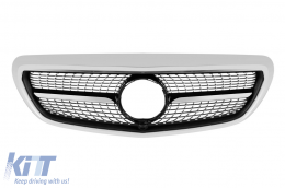 image-74-Grille type Executive chrome/gris adapté pour Mercedes E-class W213 berline, S213 break 2016-2019