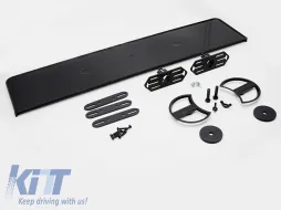 Grille type RS laqué noir adapté pour Audi A6 C7 berline, break 2014-2018 pour pare-chocs standard et S-line-image-6236842