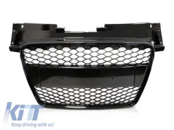 image-2-Grille type RS laqué noir adapté pour Audi TT 6J 2006-2014 sans emblème