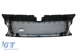 Grille Évents latéraux pour Rover Sport Facelift 09-13 L320 Autobiography Look Argent-image-6083933