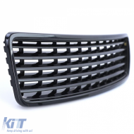 Grille without emblem black suitable for Audi A4 B5 94-00-image-6209854