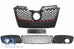 Grilles de pièces pour pare-chocs avant GTI Look VW Golf 5 V MK5 2003-2007-image-6040443