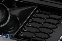 Grilles inférieures pare-chocs ACC pour Audi A4 B9 Berline Avant 16-18 RS4 Look-image-6067955