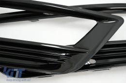 Grilles Latérales Pare-Chocs pour VW Golf VII 7 13-17 R-Line Design Noir Brillant-image-6074214