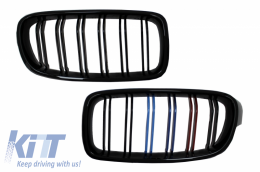 image-36-Grilles Rein Centrales pour BMW F30/31 11+ Noir Brillant 3 couleurs M-Power Look