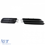 Grillverkleidungen Stoßstange Chrom geeignet für Audi A6 C7 4G 10-14 ohne S-Line-image-6205081