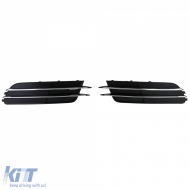 Grillverkleidungen Stoßstange Chrom geeignet für Audi A6 C7 4G 10-14 ohne S-Line-image-6205082