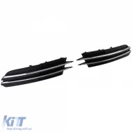 Grillverkleidungen Stoßstange Chrom geeignet für Audi A6 C7 4G 10-14 ohne S-Line-image-6205085