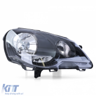 GTI Cup Headlight Black Right fits for VW Polo 9N3 2005-2009-image-6257962