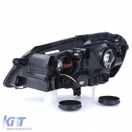 GTI Cup Headlight Black Right fits for VW Polo 9N3 2005-2009-image-6257966