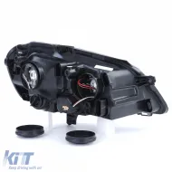 GTI Cup Scheinwerfer Schwarz Links geeignet für VW Polo 9N3 2005-2009-image-6257860