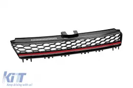 GTi Kühlergrill geeignet für VW Golf VII 2012-2017 für GTi Stoßstange, ohne Emblemausschnitt-image-6216949