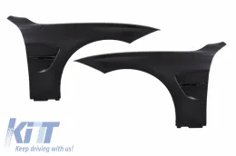 image-21-Guardabarros delanteros para BMW Serie 3 F30 F31 2011+ Sedan Touring M3 Look Negro
