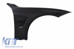 Guardabarros delanteros para BMW Serie 3 F30 F31 2011+ Sedan Touring M3 Look Negro-image-6009367