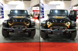 Guardabarros LED DRL Dynamic para Jeep Wrangler Rubicon JK 07-17 JL 18+ Look-image-6061030