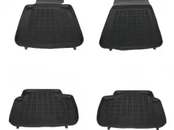 image-8-Guma podna prostirka crna pogodna za BMW serije 3 E46 E90 E91 Sedan Touring