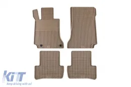 Gumarny Zubri gumiszőnyeg Mercedes C-osztály W205 2014-2020, 4 részes szett, bézs-image-6231830