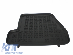 Gummi-Fußmatte Schwarz für Ford Focus 3 11-18 geruchsneutraler erhöhter Rand gewidmet-image-5999500