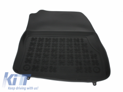 Gummi-Fußmatte Schwarz für Ford Focus 3 11-18 geruchsneutraler erhöhter Rand gewidmet-image-5999501