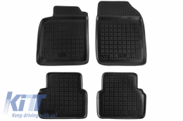 image-38-Gummi Fußmatten Schwarz für Saab 9-3 II 02-14 Geruchsfrei 3cm Kante erhöht