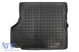 image-12-Gummi-Kofferraummatte Schwarz für SAAB 9-5 I 97-2009 Limousine Geruchlos 3 cm Erhöhter Rand
