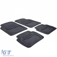 Gummifußmatten-Set schwarz universell geeignet für Autos und Vans-image-6197858