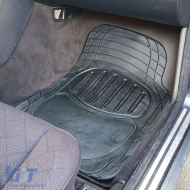 Gummifußmatten-Set schwarz universell geeignet für Autos und Vans-image-6197864