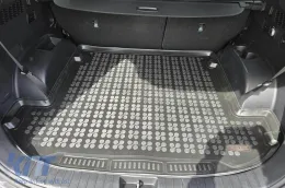 Gummimatte für den Kofferraum von Rezaw-Plast geeignet für Hyundai Santa Fe nach 2018 mit 7 Sitzen und umgeklapptem 3. Sitzreihe-image-6217489