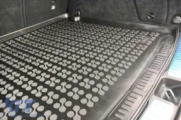 Gummimatte für den Kofferraum von Rezaw-Plast geeignet für Mercedes GLE W167 nach 2019 mit 7 Sitzen und umgeklappter 3. Sitzreihe, GLE W167 5-Sitzer-Version mit verstellbarem Kofferraumboden, mit Werk-image-6217801
