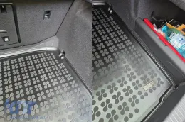 Gummimatte für den Kofferraum von Rezaw-Plast geeignet für Skoda Superb Liftback 4x4 nach der Version 2024 mit verstellbarem Kofferraumboden, 1 Stück, schwarz-image-6218624