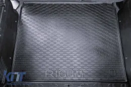 Gummimatte für den Kofferraum von Rigum geeignet für Fiat Doblo nach 2010, Opel Combo 5 Sitze nach 2012, schwarz-image-6224808