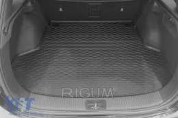 Gummimatte für den Kofferraum von Rigum geeignet für Hyundai i30 Kombi, i30 Kombi MHEV nach 2021 mit seitlichen Stauraumfächern-image-6224967