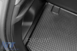 Gummimatte für den Kofferraum von Rigum geeignet für Hyundai ix20 2010-2019, Kia Venga 2009-2017 mit dem Kofferraumboden in der oberen oder unteren Position-image-6225059
