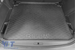 Gummimatte für den Kofferraum von Rigum geeignet für Opel Grandland X, Citroën C5 Aircross nach 2017, Peugeot 3008 nach 2016, schwarz-image-6225453