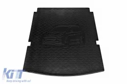 Gummimatte für den Kofferraum von Rigum geeignet für Ford Galaxy mit 5 Sitzen nach 2015, mit Fahrzeug-Silhouette-Logo, schwarz-image-6227307