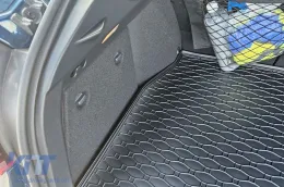 Gummimatte für den Kofferraum von Rigum geeignet für Toyota C-HR nach 2016 mit dem Kofferraumboden in der oberen Position, schwarz-image-6243819