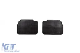 Gummimatten Gumarny Zubri geeignet für BMW 5 Series E34 Limousine, Kombi 1989-1995, 4-teiliges Set, schwarze Farbe-image-6252688