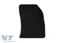 Gummimatten Gumarny Zubri geeignet für Citroen DS3 Crossback E-Tense, Peugeot 208-E, Opel Corsa-E, Mokka-is nach 2020, EV-Versionen, 4-teiliges Set, schwarze Farbe-image-6254675