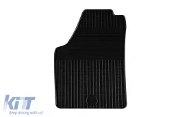 Gummimatten Gumarny Zubri geeignet für Fiat Idea 2003-2012, 4-teiliges Set, schwarze Farbe-image-6251479