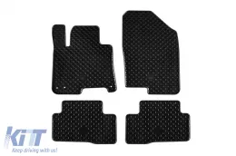 Gummimatten Gumarny Zubri geeignet für Hyundai Tucson Hybrid HEV/PHEV nach 2020, KIA Sportage Hybrid HEV/PHEV nach 2021, 4-teiliges Set, schwarze Farbe-image-6254663