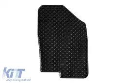 Gummimatten Gumarny Zubri geeignet für Hyundai Tucson Hybrid HEV/PHEV nach 2020, KIA Sportage Hybrid HEV/PHEV nach 2021, 4-teiliges Set, schwarze Farbe-image-6254665