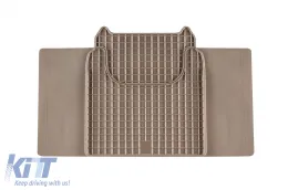 Gummimatten Gumarny Zubri geeignet für Mercedes G-Klasse W463 1990-2018 mit langem Radstand, 5-teiliges Set, beige Farbe-image-6231797