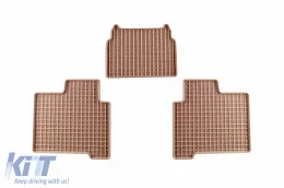 Gummimatten Gumarny Zubri geeignet für Mercedes G-Klasse W463 1990-2018 mit kurzem Radstand, 5-teiliges Set, beige Farbe-image-6231812