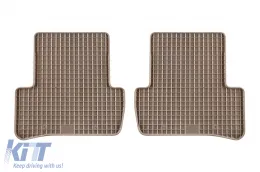 Gummimatten Gumarny Zubri geeignet für Mercedes C-Klasse W204 2007-2014, GLK X204 2009-2015, 4-teiliges Set, beige Farbe-image-6231823
