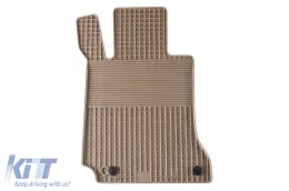 Gummimatten Gumarny Zubri geeignet für Mercedes C-Klasse W205 2014-2020, 4-teiliges Set, beige Farbe-image-6231831