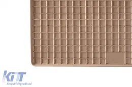 Gummimatten Gumarny Zubri geeignet für Mercedes C-Klasse W205 2014-2020, 4-teiliges Set, beige Farbe-image-6231837